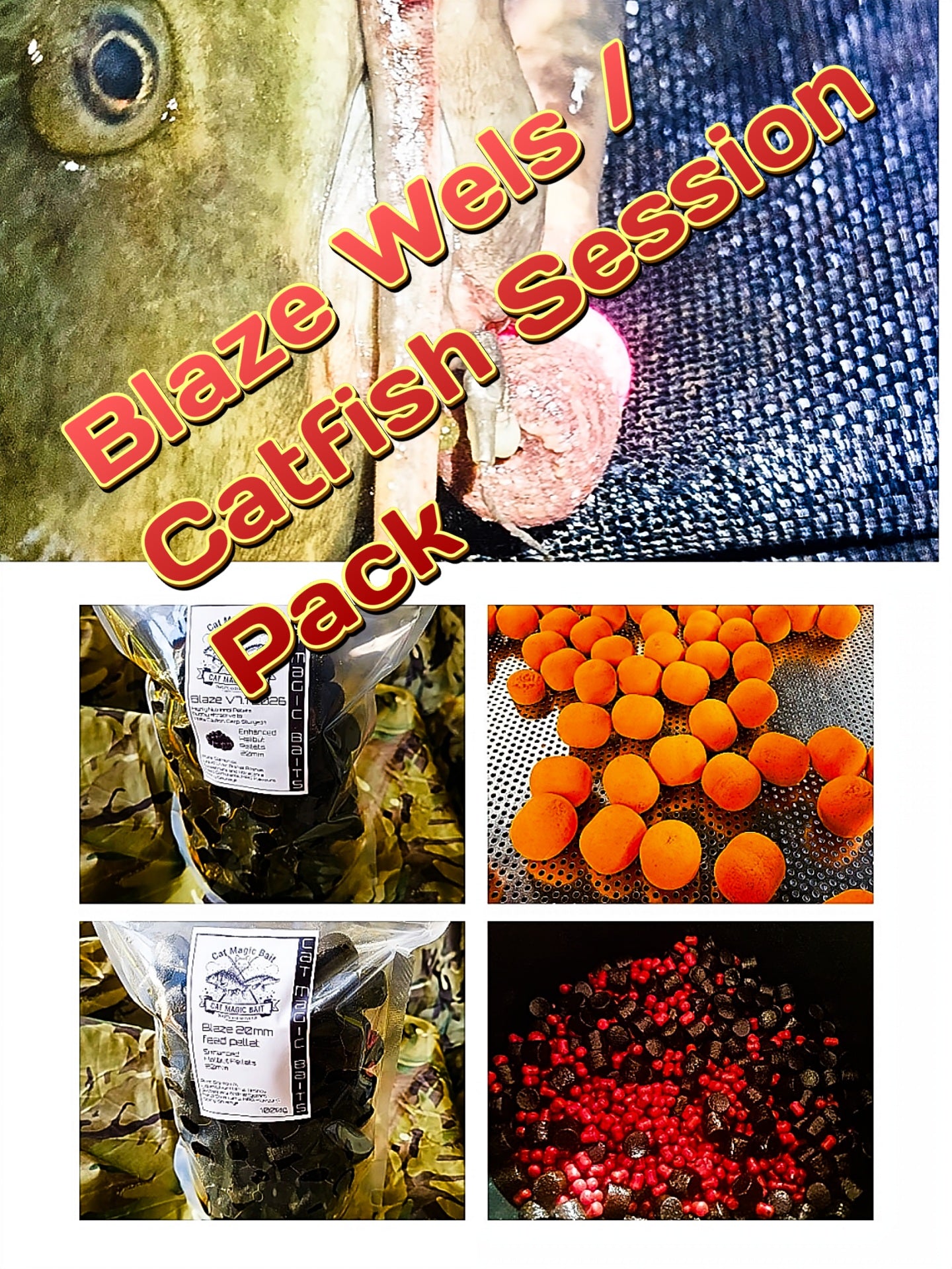 Blaze Catfish Session Pack - Pellets, Squidlets, Popups