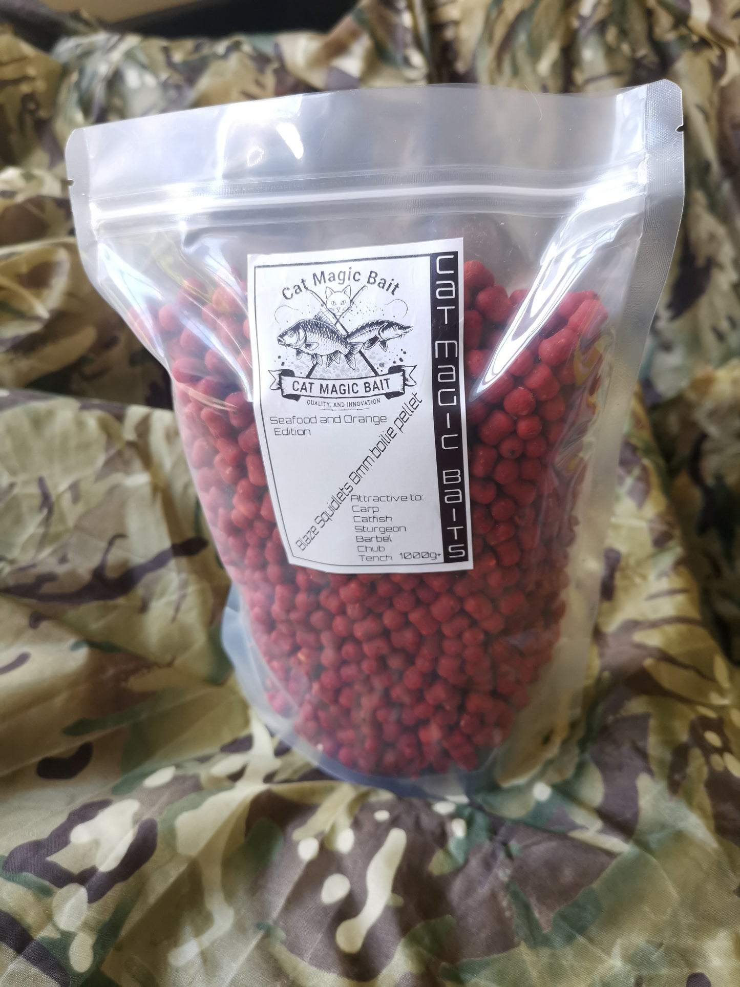 Blaze Squidlets - Super Feed Enhancing Boilie Pellet 8mm 1kg bag