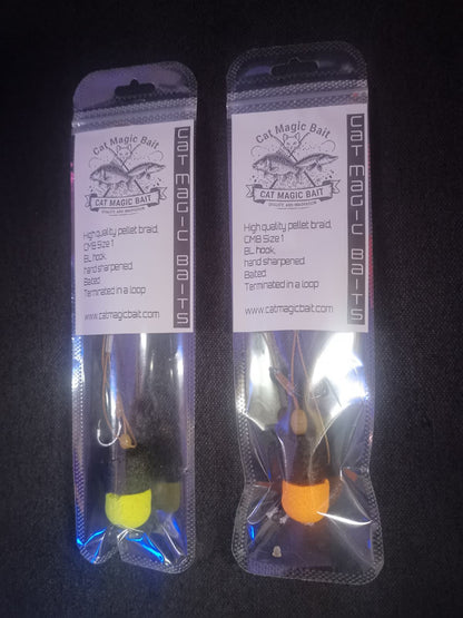 Deluxe catfish trace barbless 2 pack