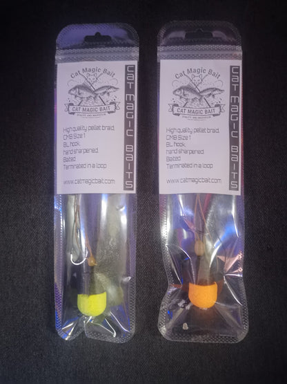 Deluxe catfish trace barbless 2 pack